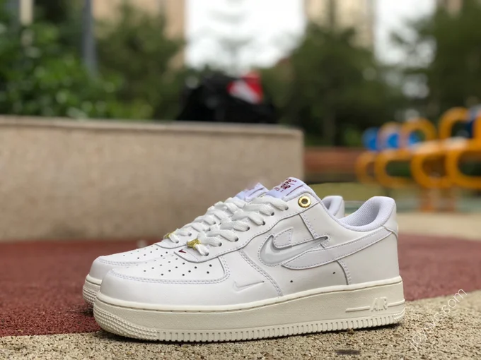 Nike Air Force 1 Beige Transparent Double Swoosh DQ7664-100