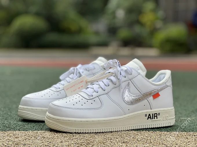 Off-White x Nike Air Force 1 White/Silver AO4297-100