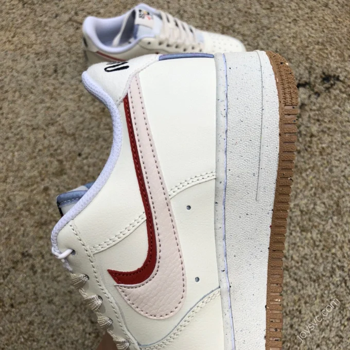 Nike Air Force 1 Cream White/Pink Double Swoosh DX6065-101