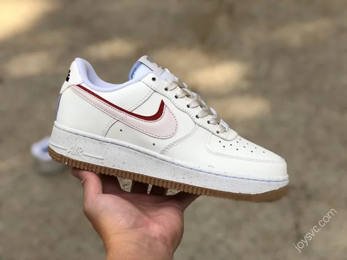 Nike Air Force 1 Cream White/Pink Double Swoosh DX6065-101