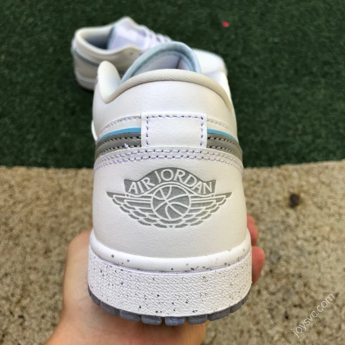 Air Jordan 1 White Silver Sneakers FB1874-101