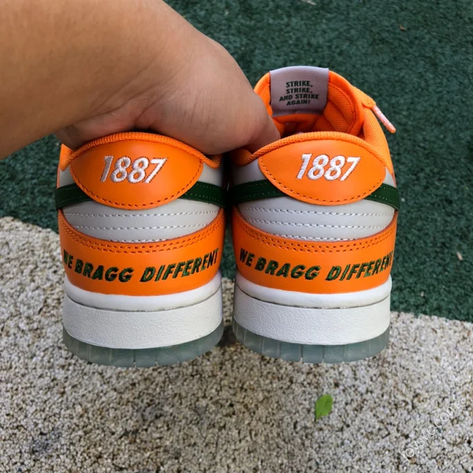 Florida A&M x Nike Dunk Low White Orange DR6188-800