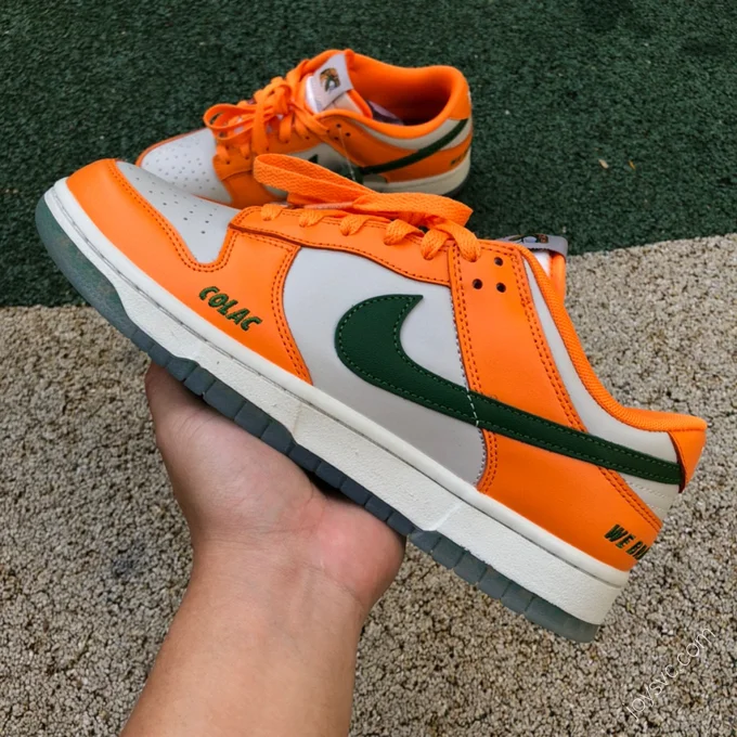 Florida A&M x Nike Dunk Low White Orange DR6188-800