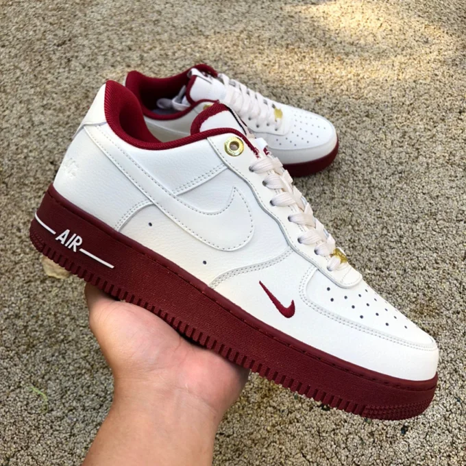 Nike Air Force 1 Beige/Red 40th Anniversary DQ7582-100