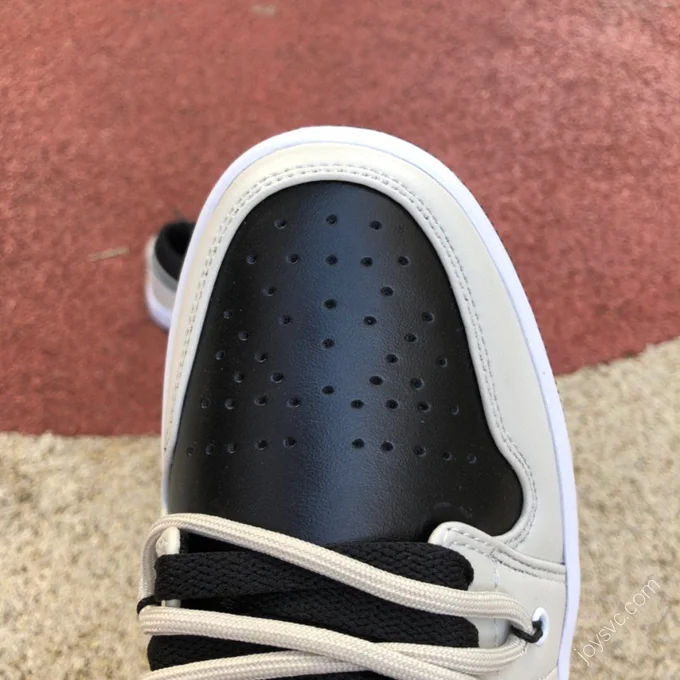 Air Jordan 1 Low White Black Pink Sneakers 553558-062