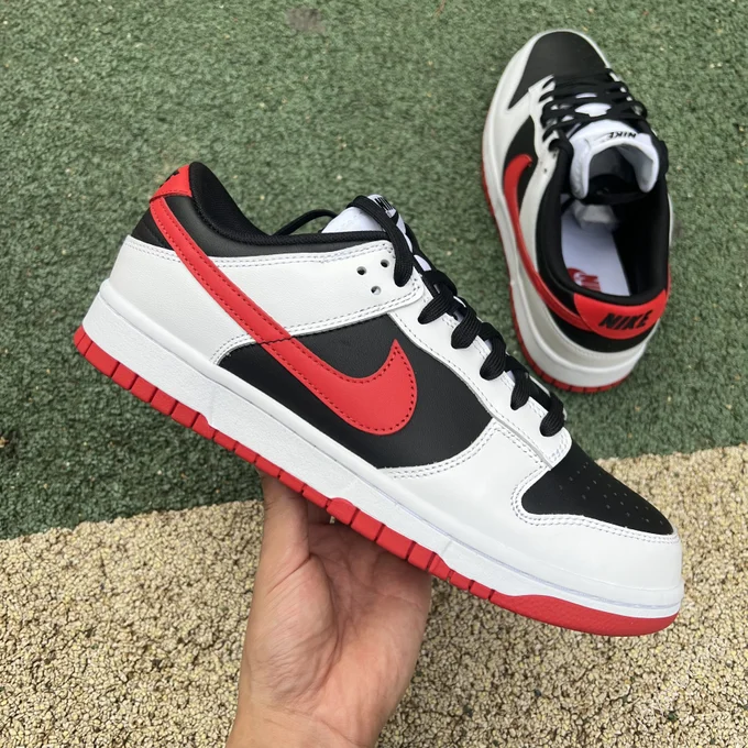 Nike Dunk Low White Black Red FD9762-061