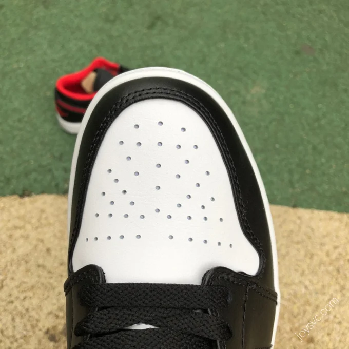 Air Jordan 1 Low Black White Red 553558-063