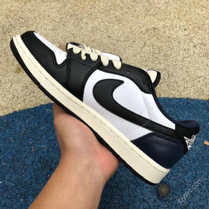 Travis Scott x Air Jordan 1 Low Black White Navy Blue CQ4277-999