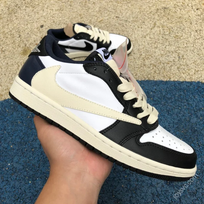 Travis Scott x Air Jordan 1 Low Black White Navy Blue CQ4277-999