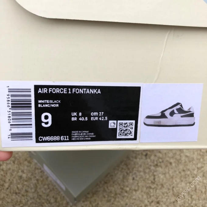 Nike Air Force 1 Fontanka Black/White CW6688-611