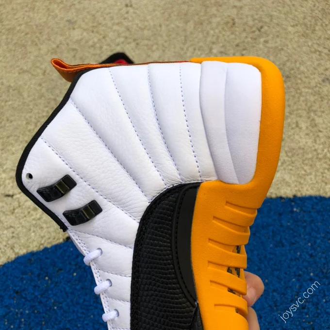 Air Jordan 12 25th Anniversary Black White Yellow Sneakers DR8887-100