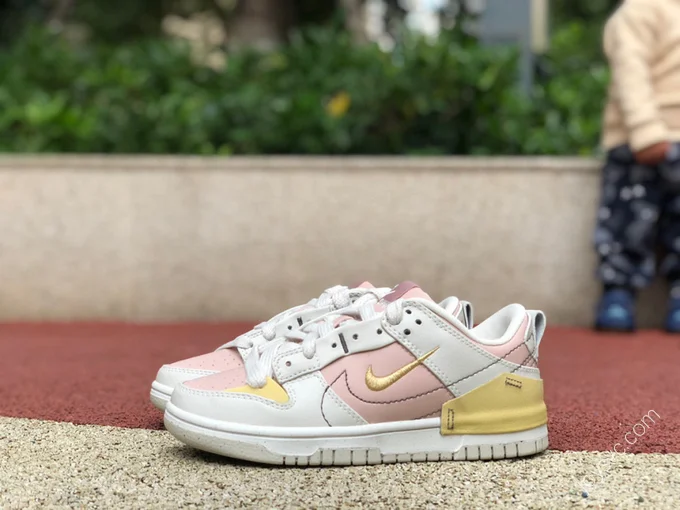 Nike Dunk Low Disrupt 2 White Pink Yellow DV4024-001