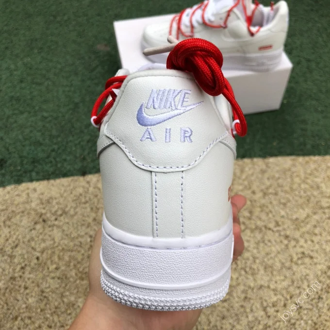 Supreme x Nike Air Force 1 White/Red CU9225-100