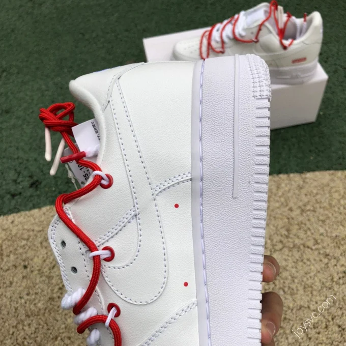 Supreme x Nike Air Force 1 White/Red CU9225-100