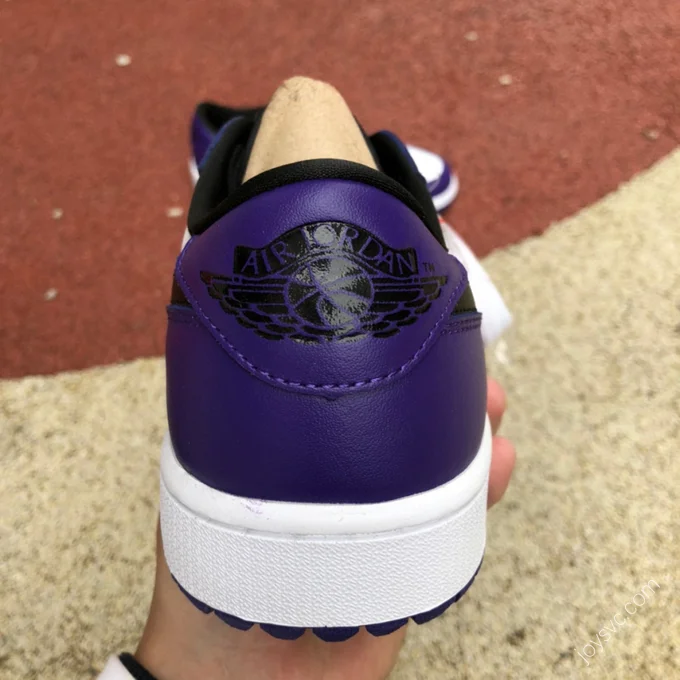 Air Jordan 1 Low Golf White Purple Sneakers DD9315-105