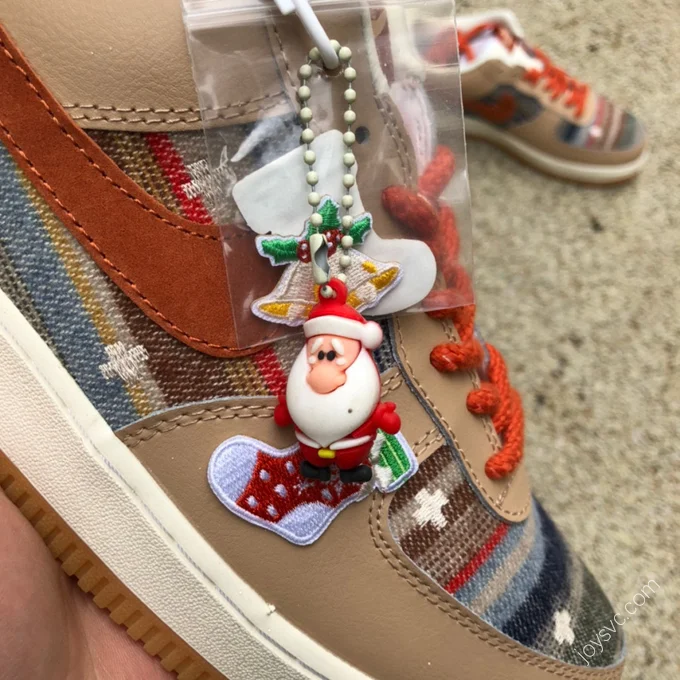 Nike Air Force 1 '07 Low Brown Red Christmas Sneakers CW2288-686