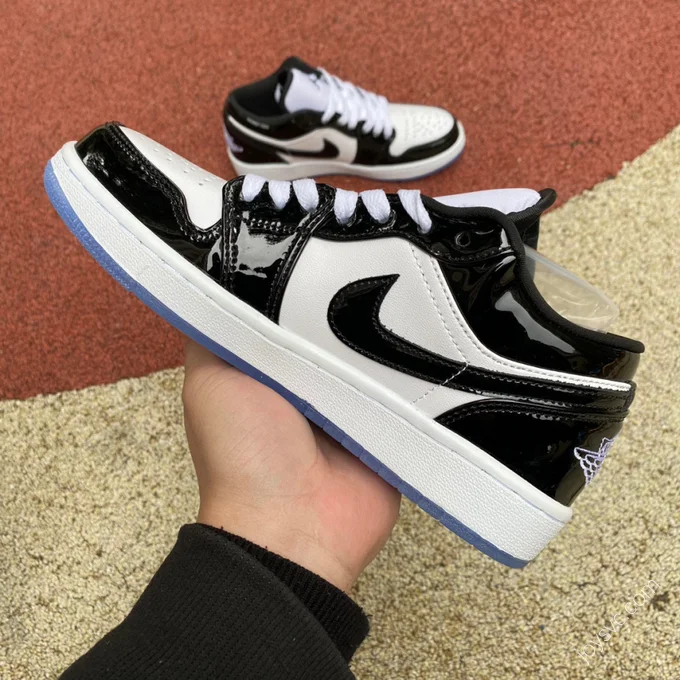 Air Jordan 1 Low Black White Patent Leather DV1309-100