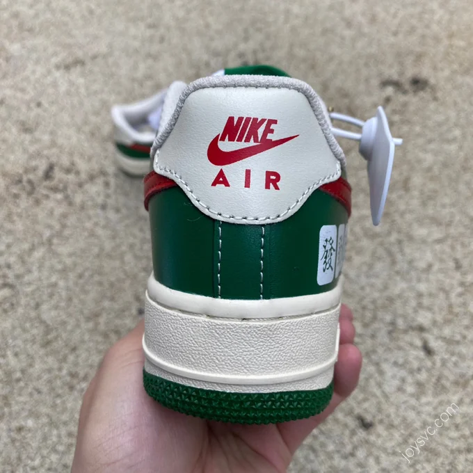 Nike Air Force 1 '07 White/Green/Red Swoosh CW2288-666