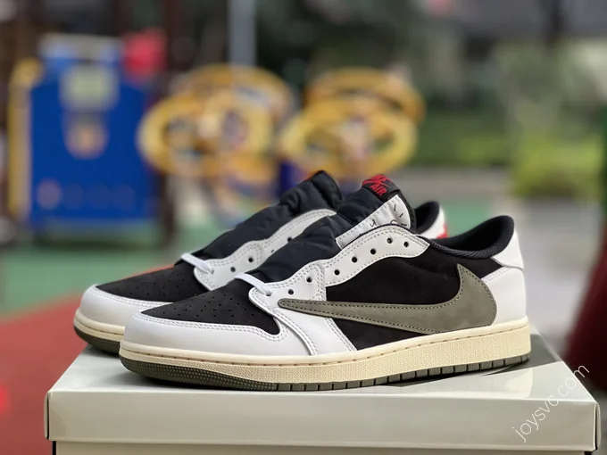 Travis Scott x Air Jordan 1 Low Olive Green LJR DZ4137-106