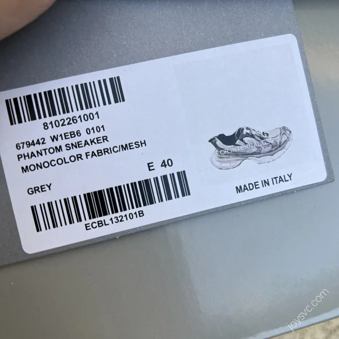 Balenciaga 3XL Silver White