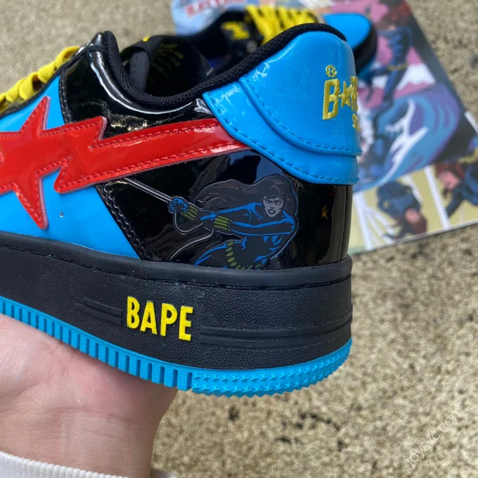 Marvel x Bape STA Black Blue Red