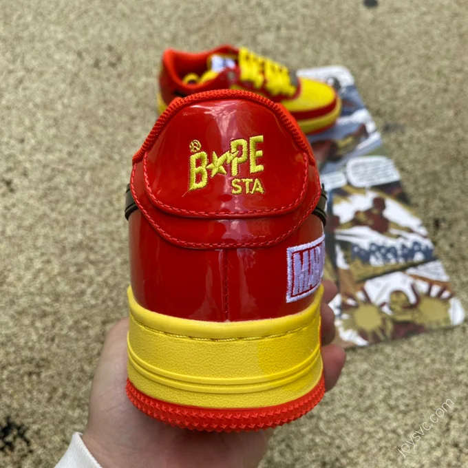 Marvel x Bape STA Red Yellow Black 1I73-191-902