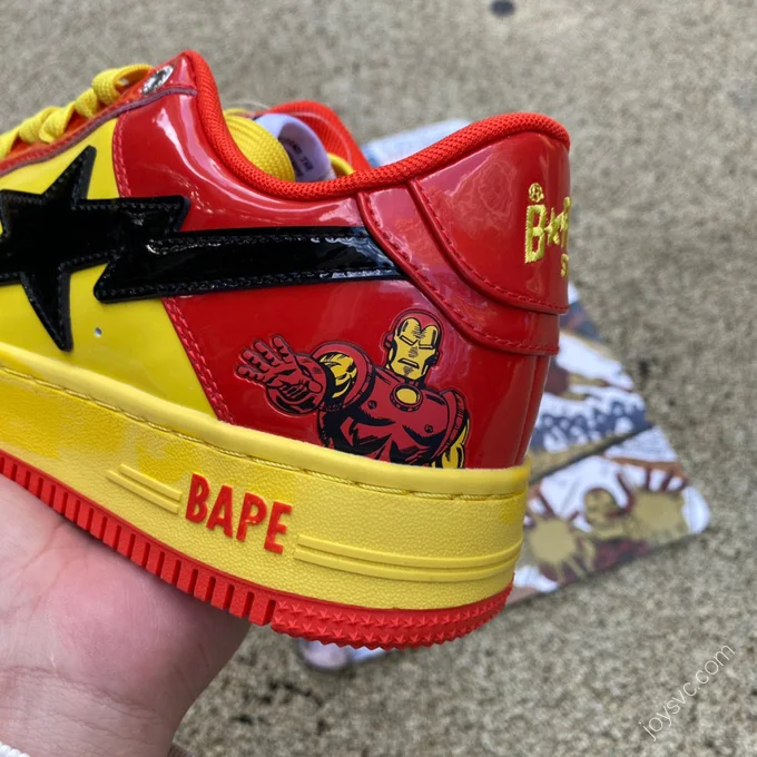 Marvel x Bape STA Red Yellow Black 1I73-191-902