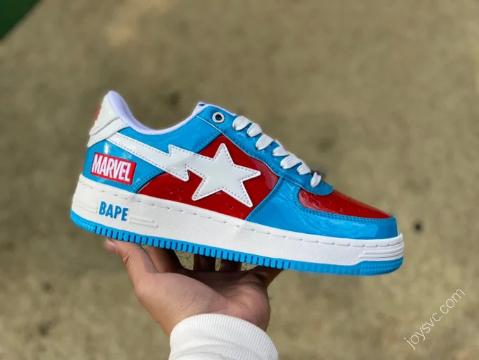 Marvel x Bape STA Blue Red White 1I73-191-903