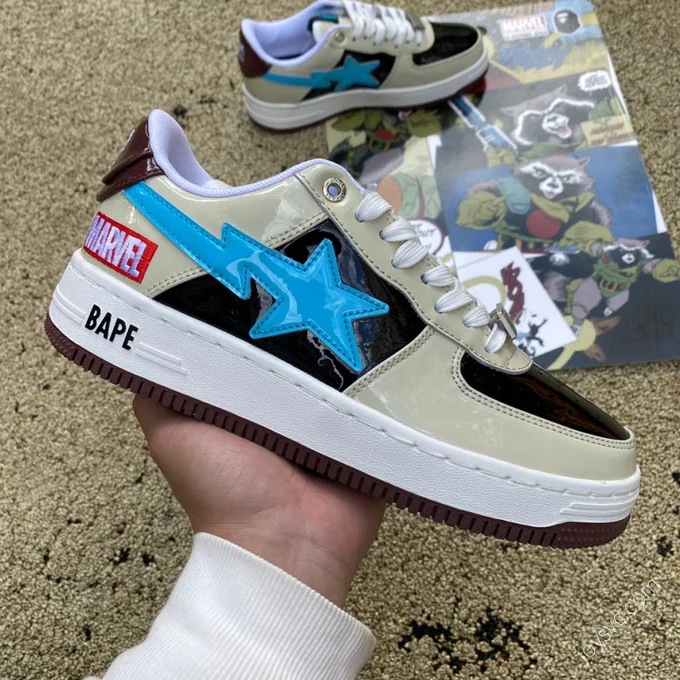 Marvel x Bape STA Brown Blue Black 1I73-191-906