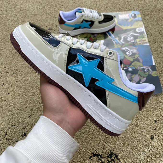 Marvel x Bape STA Brown Blue Black 1I73-191-906