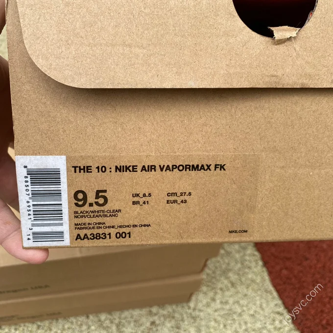 Off-White x Nike Air VaporMax Black AA3831-001