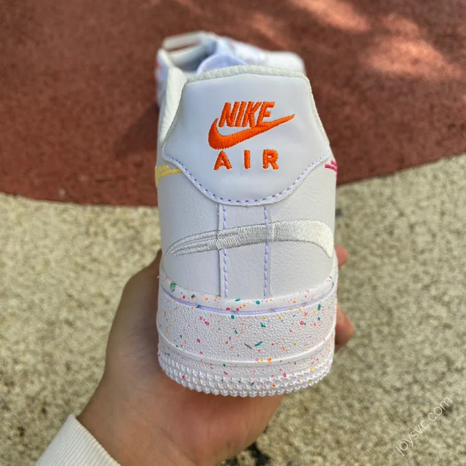 Nike Air Force 1 White/Orange Splatter FD4622-131