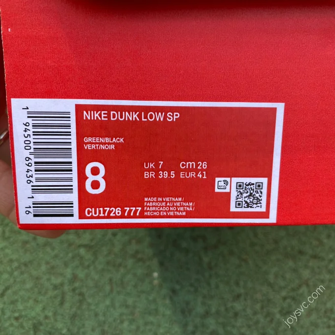 Travis Scott x Playstation x Nike SB Dunk Low Grey Green CU1726-777