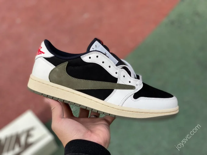 Travis Scott x Air Jordan 1 Low Olive Green T1 DZ4137-106