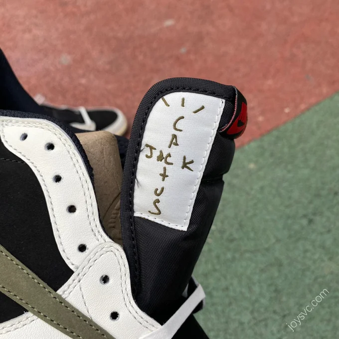 Travis Scott x Air Jordan 1 Low Olive Green T1 DZ4137-106