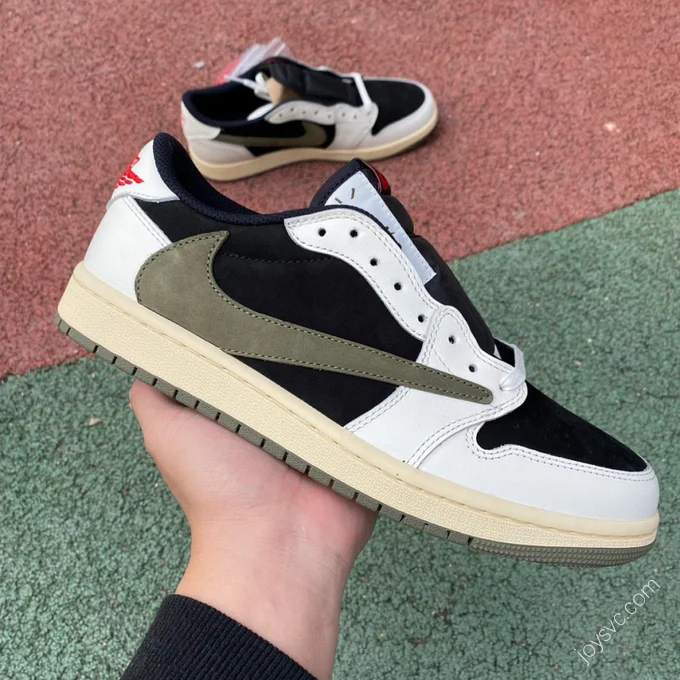 Travis Scott x Air Jordan 1 Low Olive Green T1 DZ4137-106