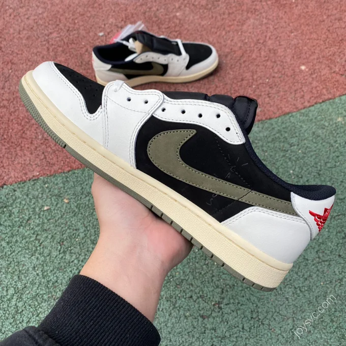 Travis Scott x Air Jordan 1 Low Olive Green T1 DZ4137-106