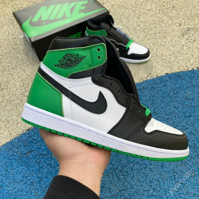 Air Jordan 1 Lucky Green Black White Green High-Top DZ5485-031