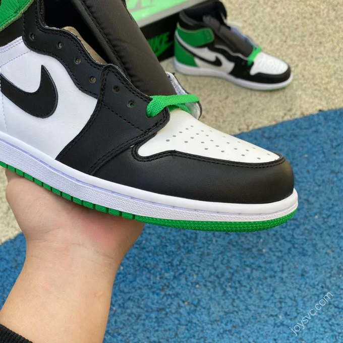 Air Jordan 1 Lucky Green Black White Green High-Top DZ5485-031