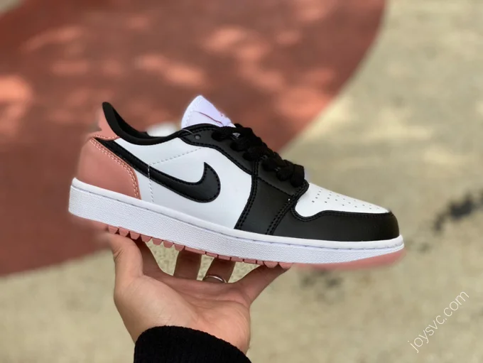 Air Jordan 1 Low Golf Black White Pink DD9315-106