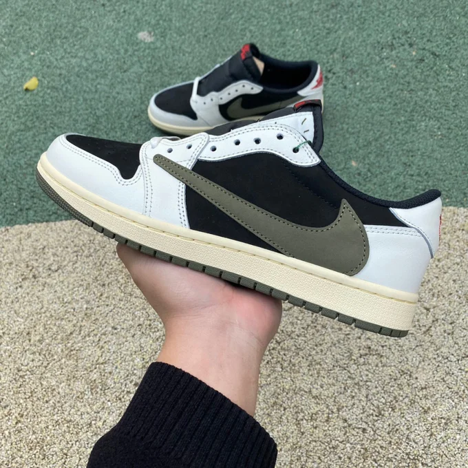 Travis Scott x Air Jordan 1 Low Olive Green S2 DZ4137-106