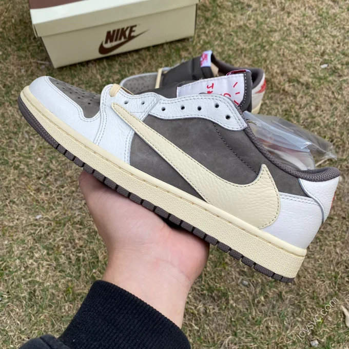 Travis Scott x Air Jordan 1 Low Reverse Mocha White Brown T1 DM7866-162