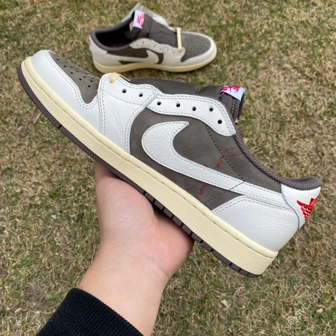 Travis Scott x Air Jordan 1 Low Reverse Mocha White Brown T1 DM7866-162