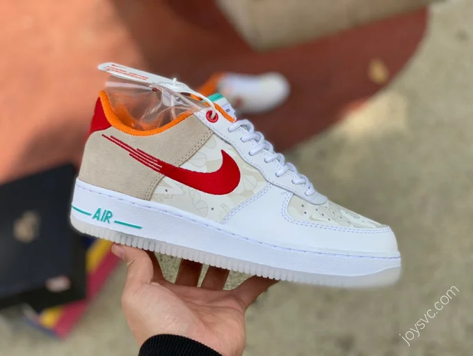 Nike Air Force 1 Orange White FD4205-1