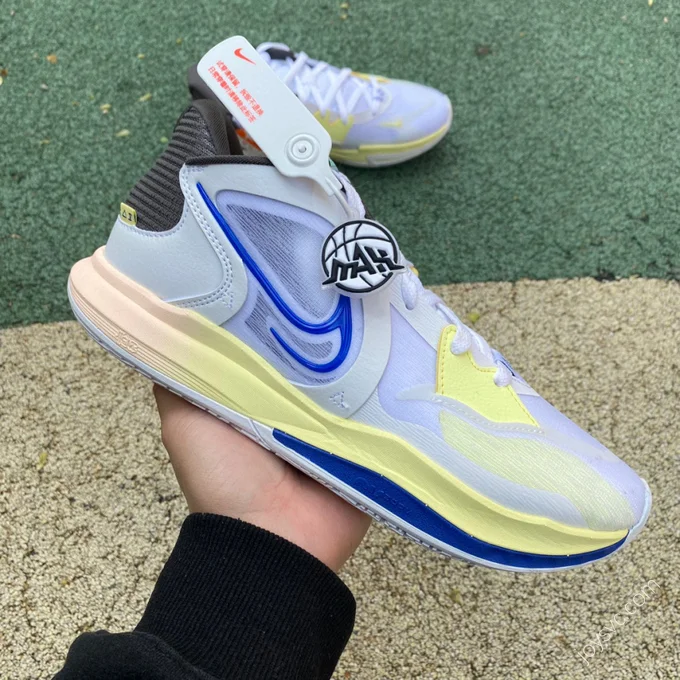 Nike Kyrie 5 Low Yellow Blue White DJ6014-100