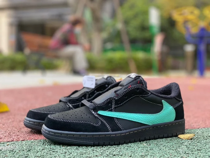 Travis Scott x Air Jordan 1 Low Tiffany Black DZ1382-001