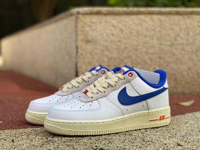 Nike Air Force 1 White/Blue Distressed DR0148-100