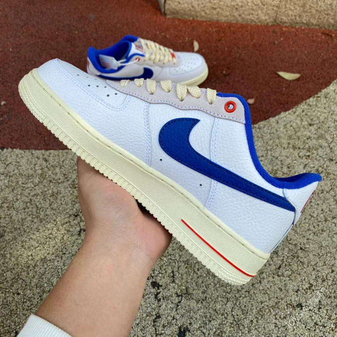 Nike Air Force 1 White/Blue Distressed DR0148-100