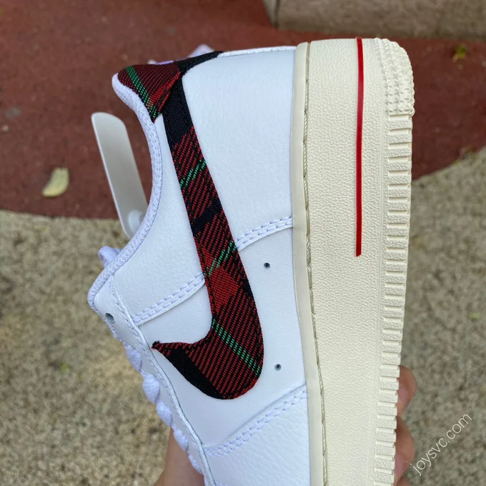 Nike Air Force 1 White/Red Checkered DV0789-100