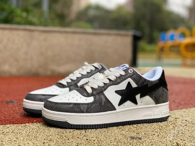 BATHING APE STA Black White